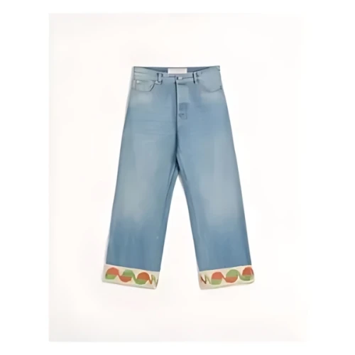 VALENTINO ジャカードヘム デニム パンツ