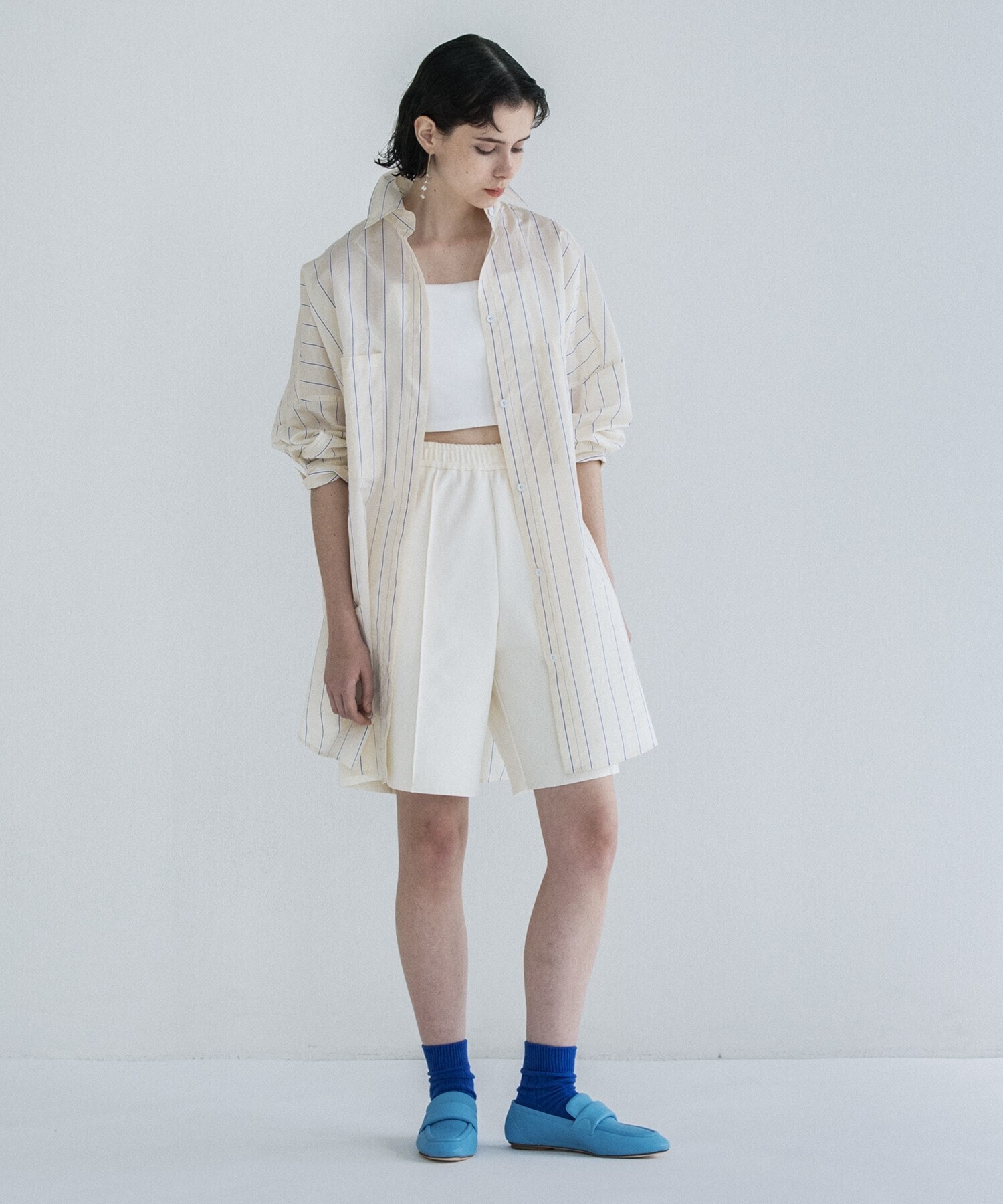 DRESSLAVE pinstripe big shirt