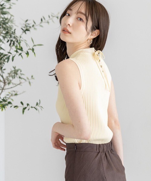 Andemiu リブバックボタンプチハイ
