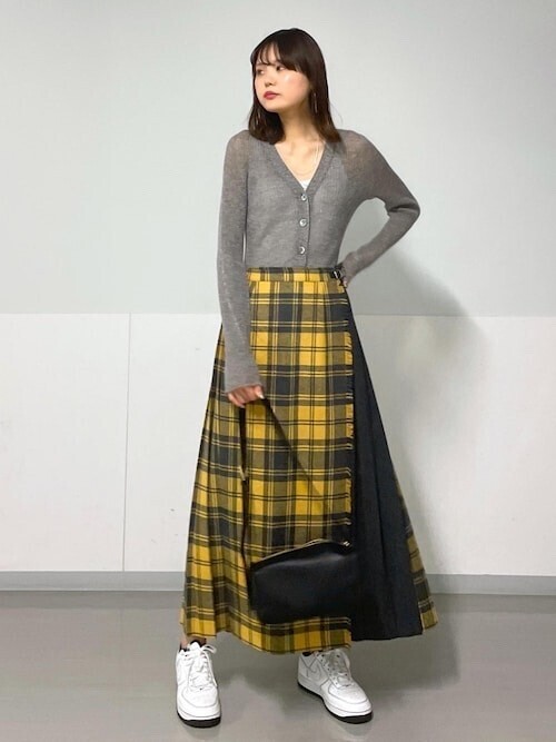 O'NEIL of DUBLIN 別注2カラーキルトチェックプリーツスカート