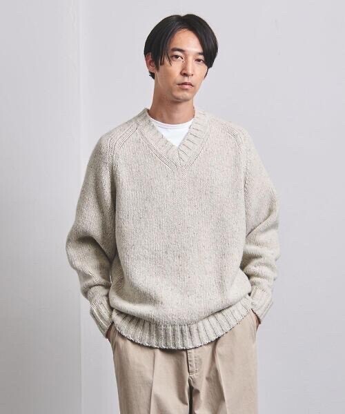 UNITED ARROWS ネップ Vネック セーター