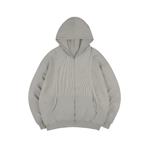 NASTYKICK Waffle Stud Hood Zip Up/ワッフルスタッドフードZIPUP