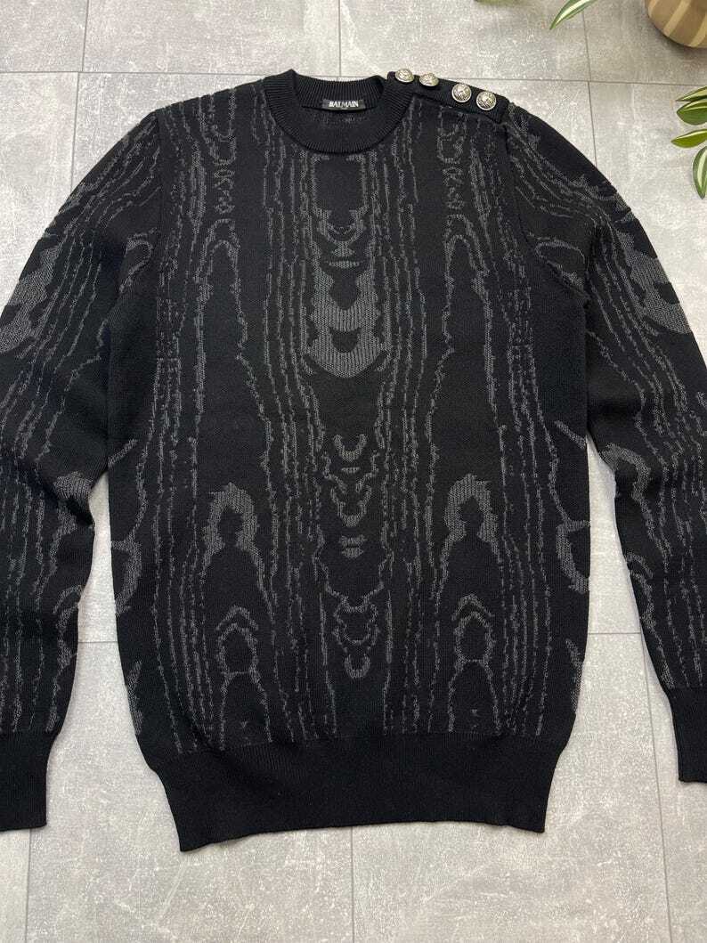 Balmain Paris Button Embellished Sweater