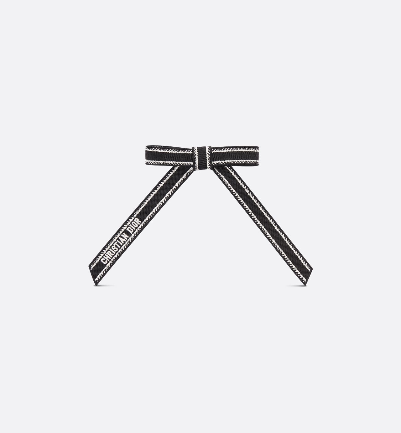 Dior Christian Diorエンブロイダリー Dior Twist リボンバレッタ