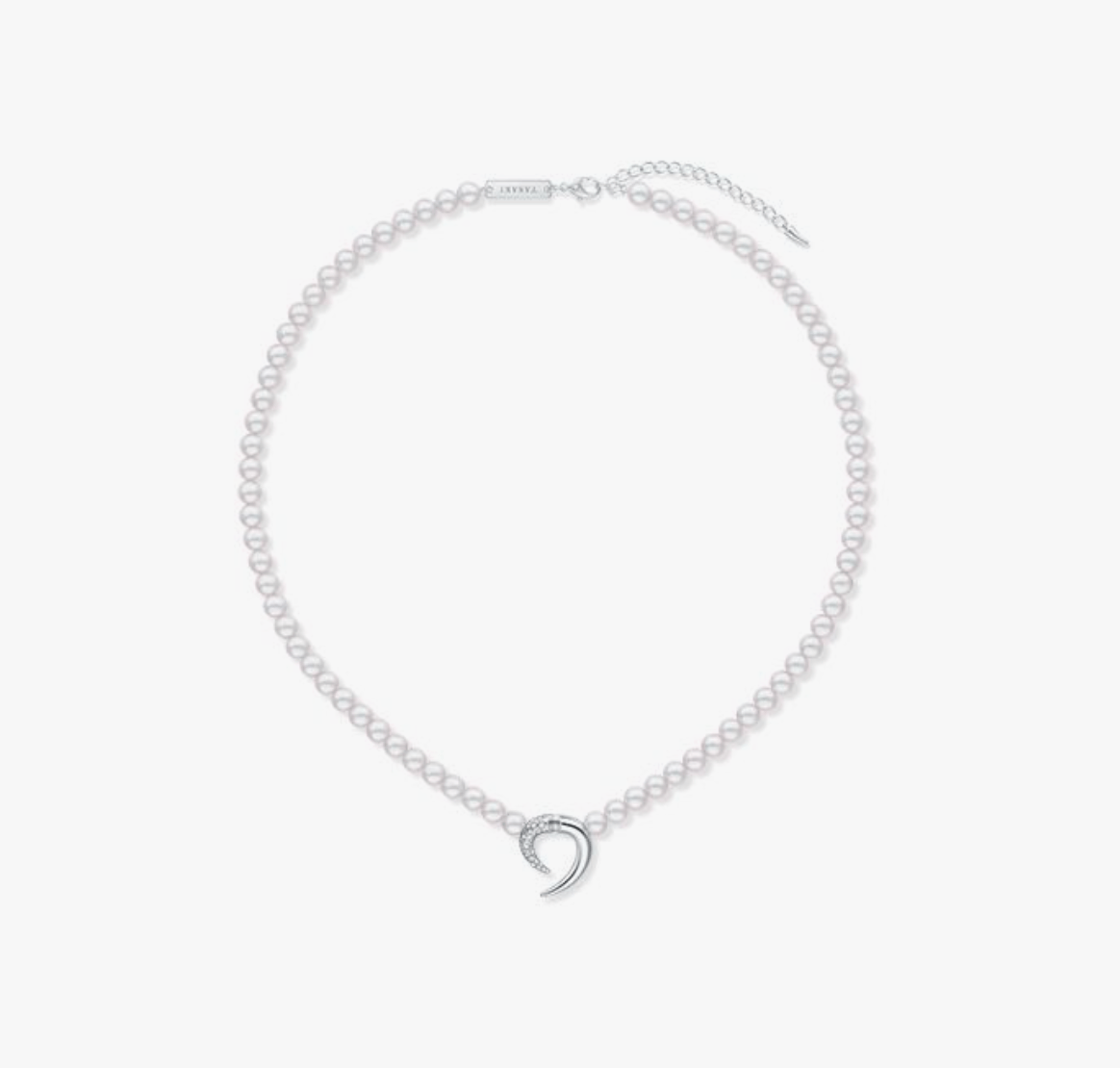 TASAKI デインジャー ホーン プラス ダイヤモンド パヴェ ネックレス