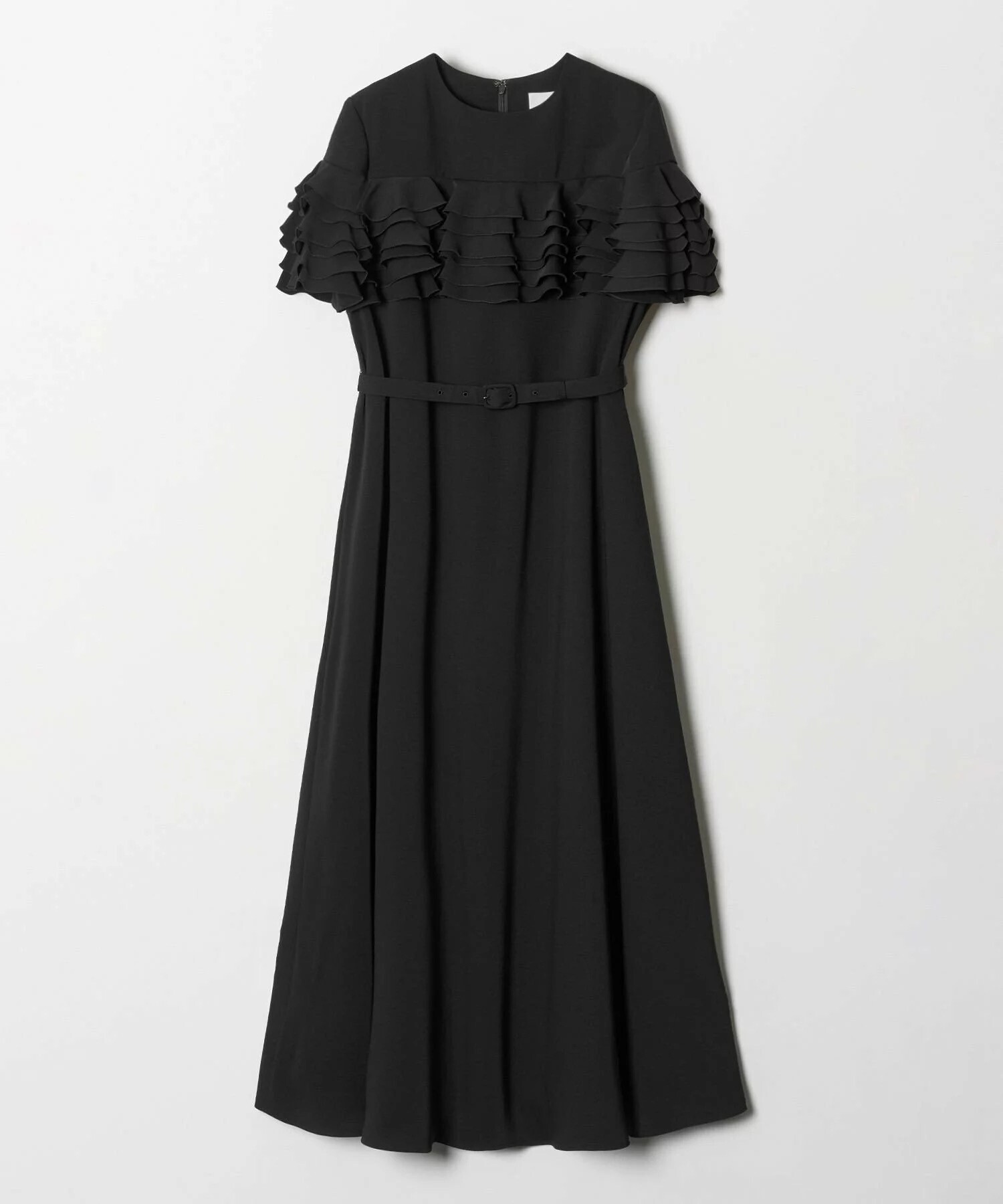 LOULOU WILLOUGHBY ラッフルコサージュワンピース