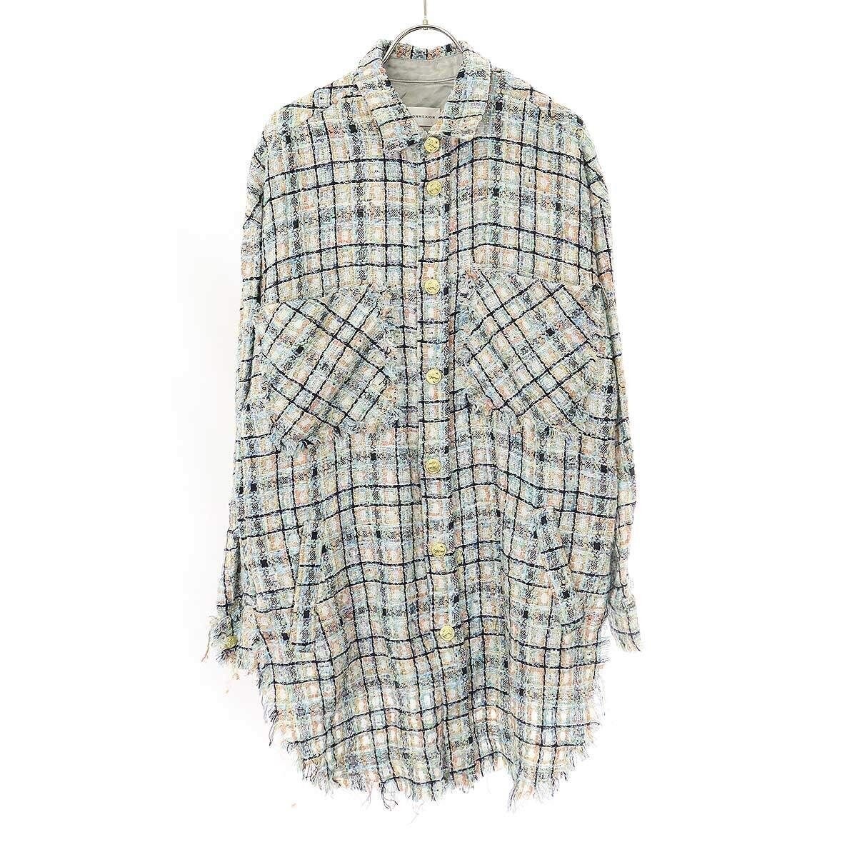 FAITH CONNEXION Tweed Oversized Shirts