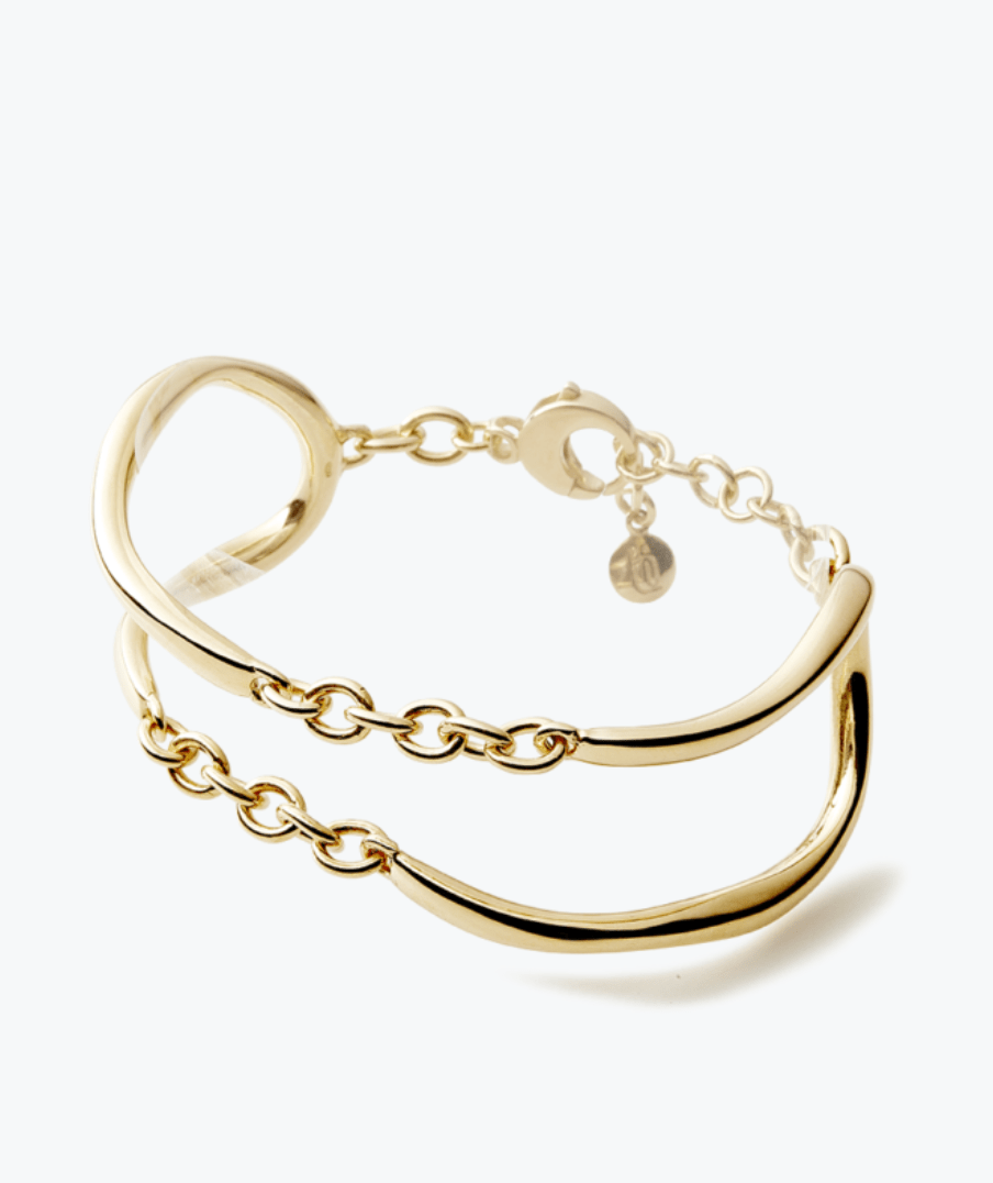 BLANC IRIS Petal blanc collection Vermeil bracelet