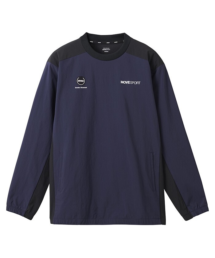 MOVESPORT 4WAYストレッチナイロン バックロゴ ピステ