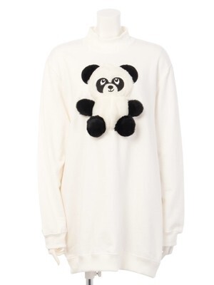 Candy Stripper STUFFED PEPE SWEAT ONE-PIECE