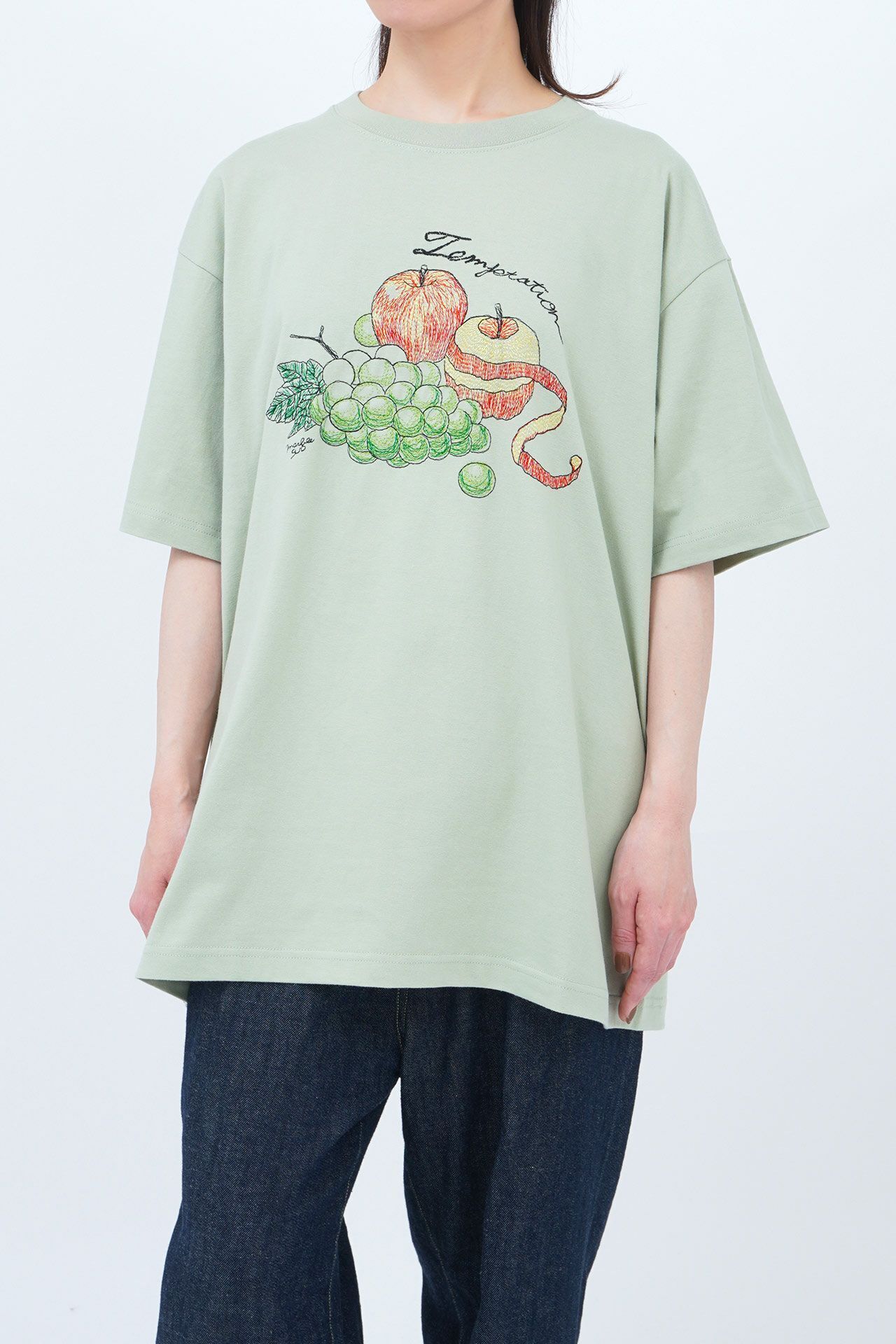 marble SUD EMB Apple and Grape BIG TEE