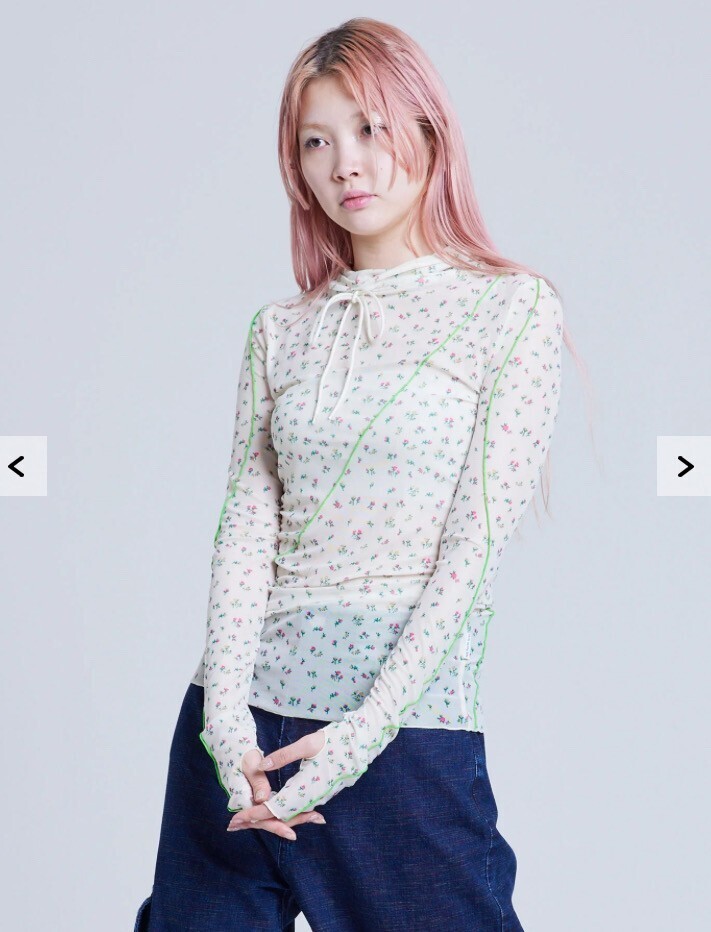 Little sunny bite rose tulle top