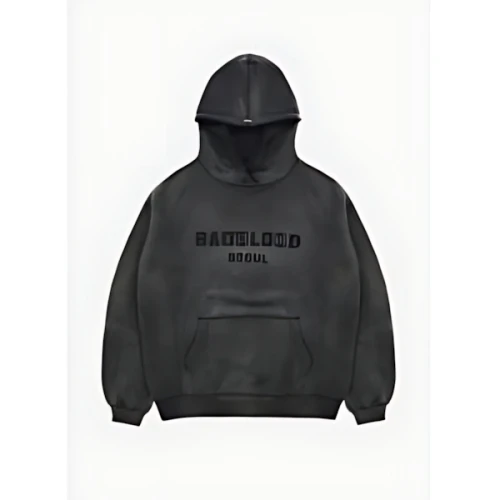 BADBLOOD Badblood Sun Faded Hood Large Fit Black