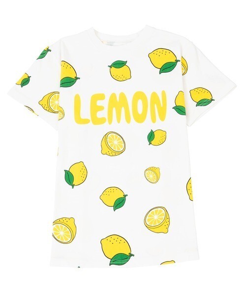 PUNYUS フード総柄Ｔシャツ（Lemon）