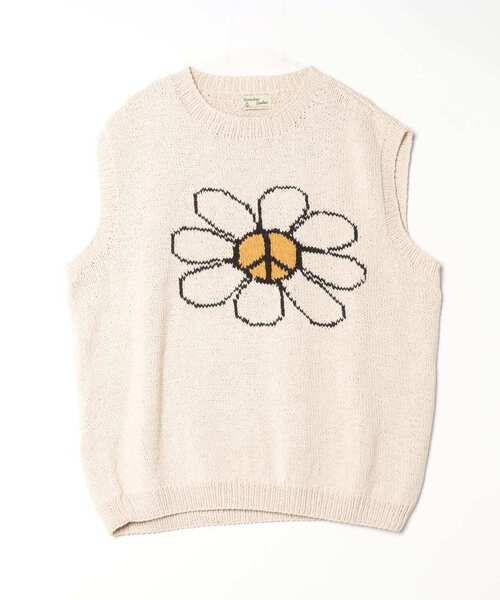 MacMahon Knitting Mills Peace&Flower Vest