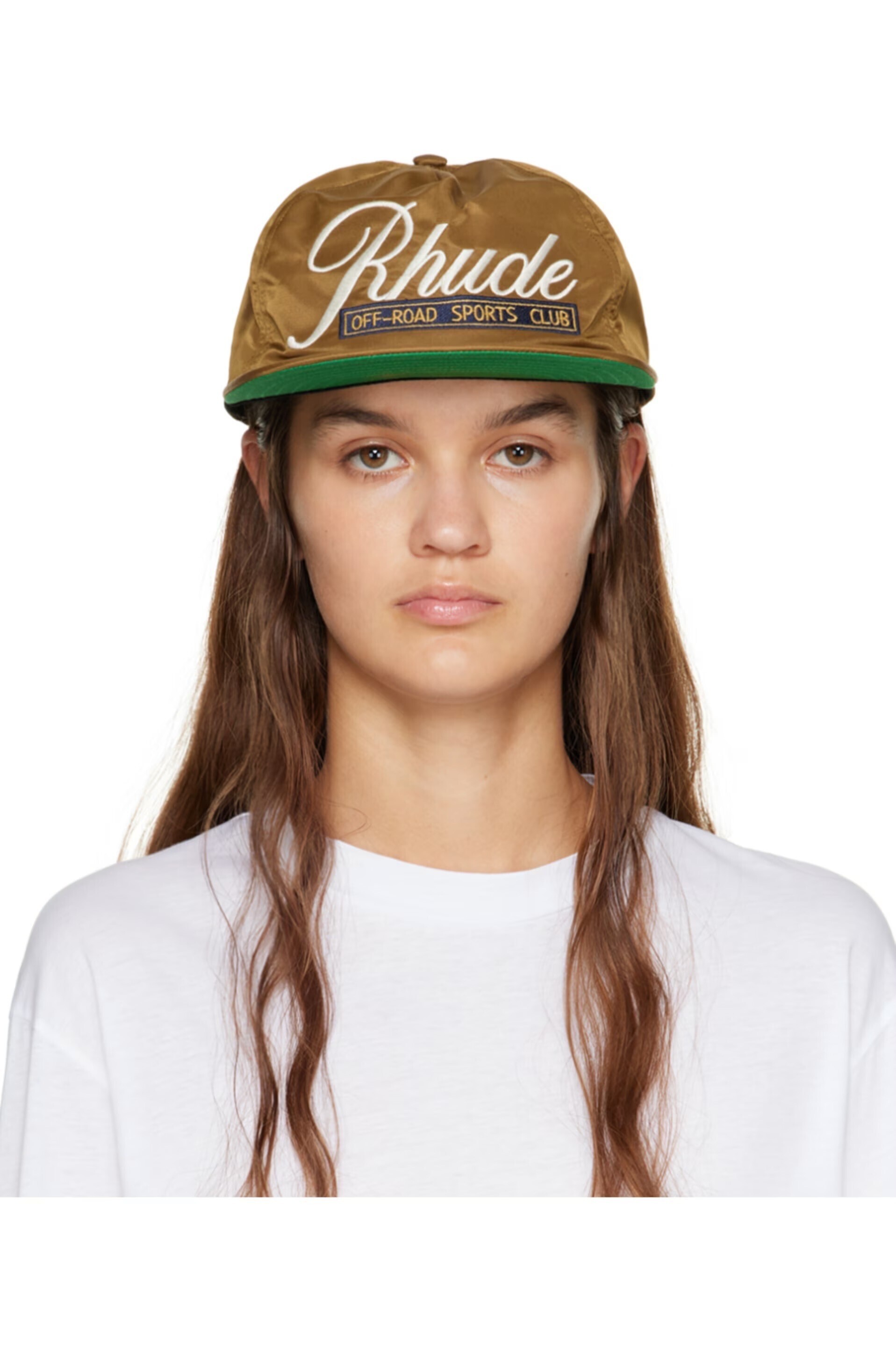 RHUDE ブラウン Sports Club キャップ