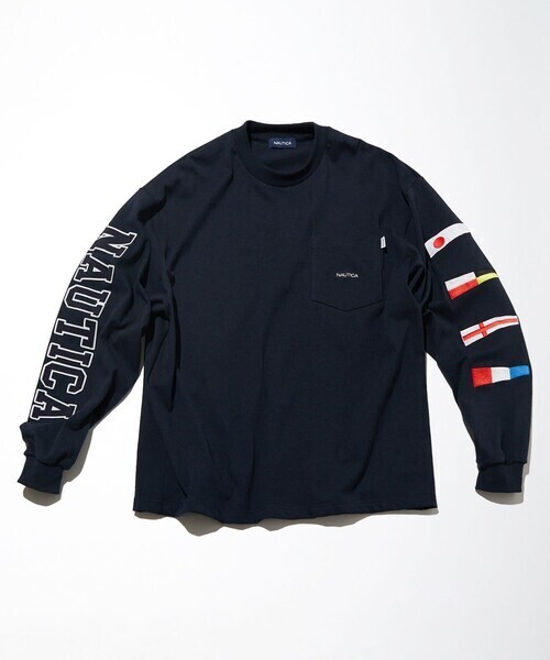 NAUTICA Sleeve Logo L/S Pocket Tee