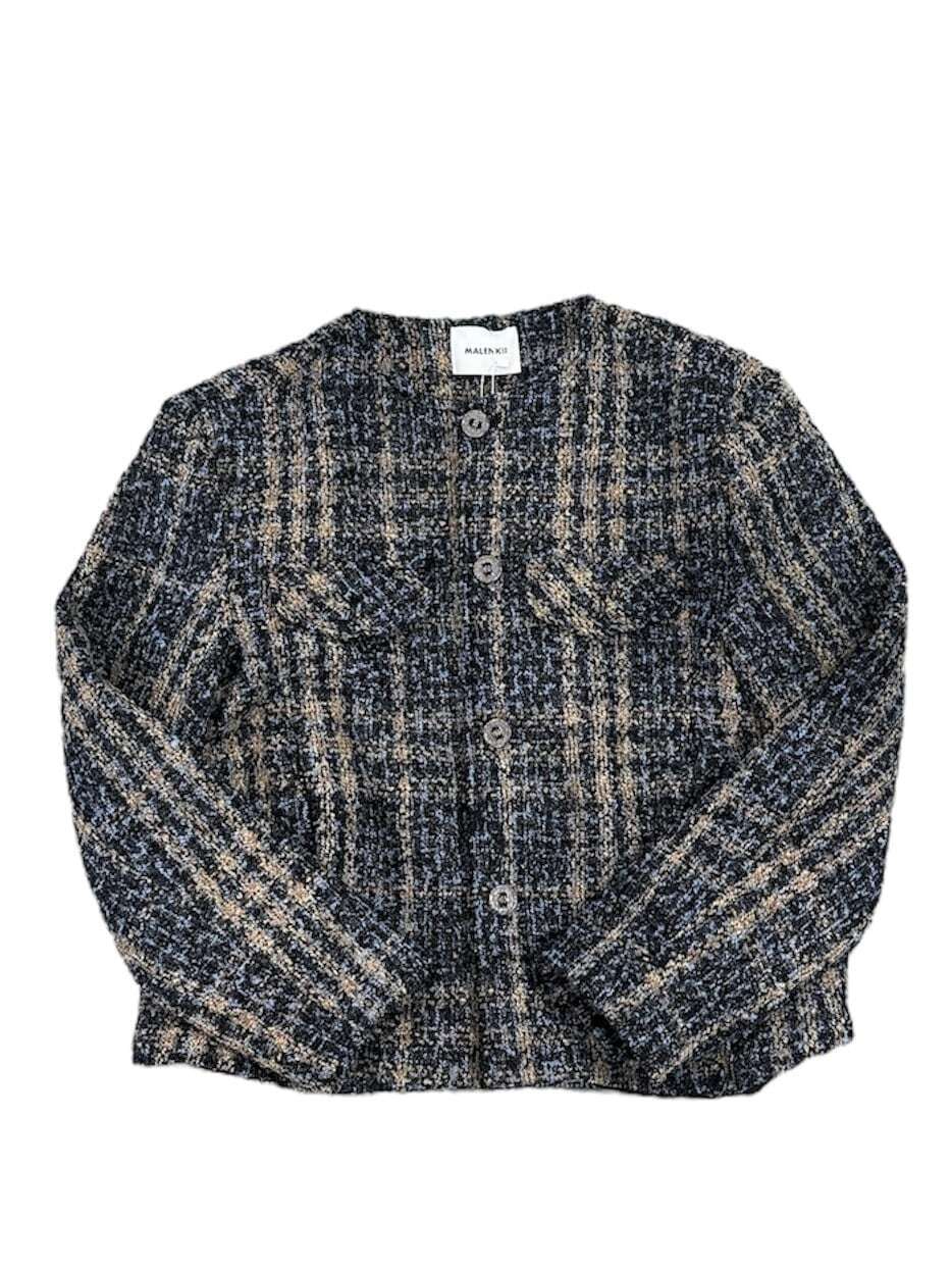 ALUDE SELECT blue chuck tweed jacket