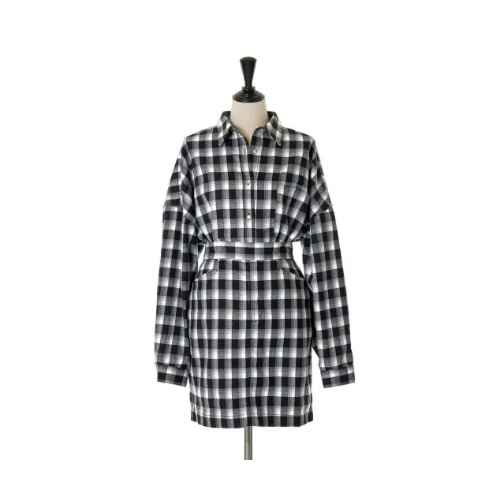 Her lip to Oversized Check Shirt Set