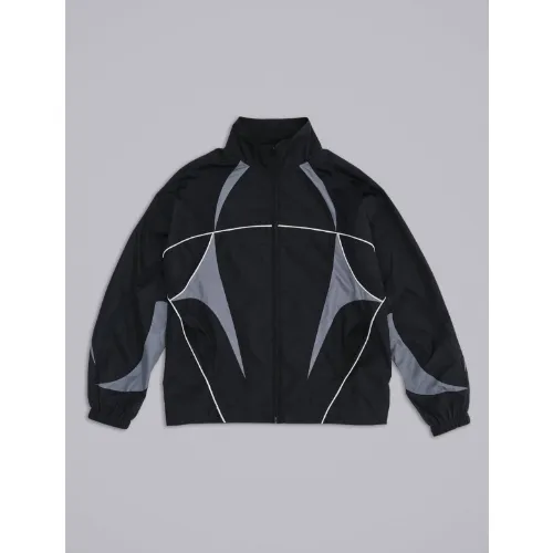 Jaded London Black Panelled Vapor Jacket