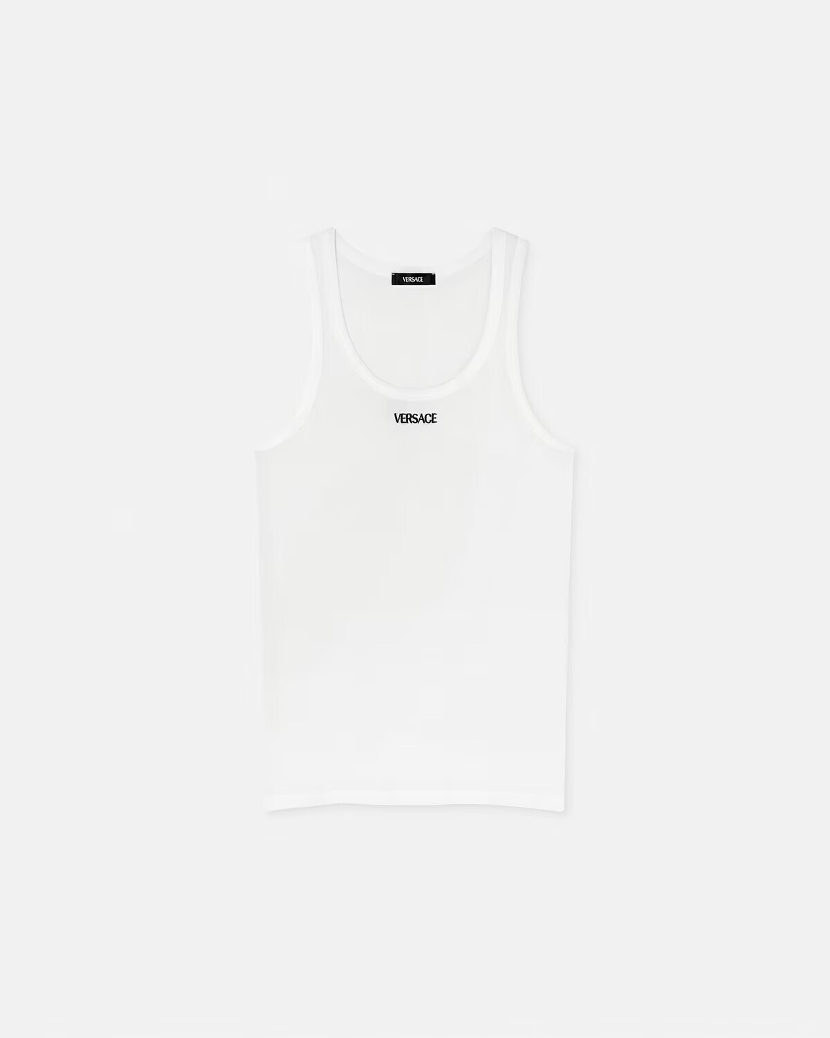 Versace ロゴ リブニット タンク トップ