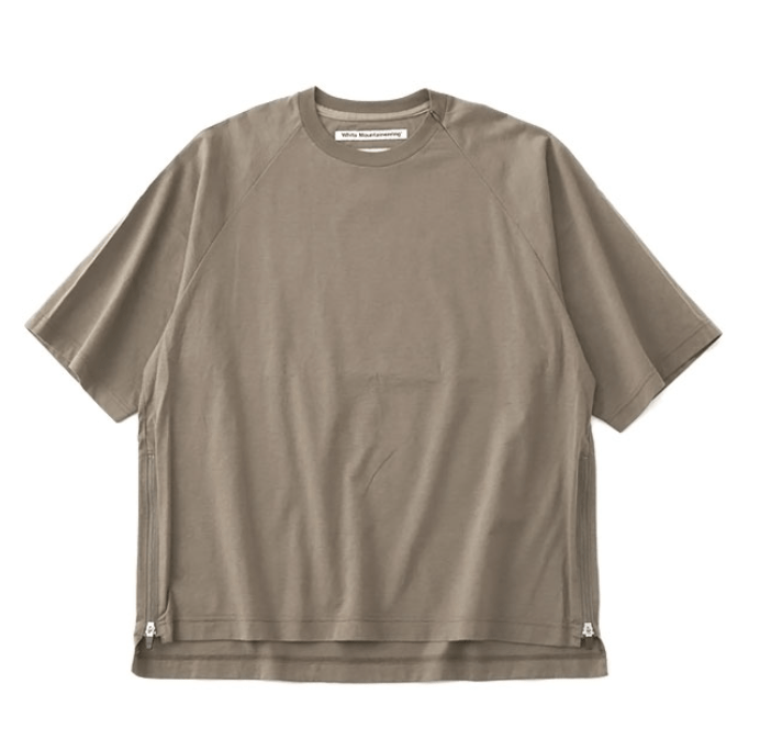 White Mountaineering ホワイトマウンテニアリング サイドジップ ラグランTシャツ