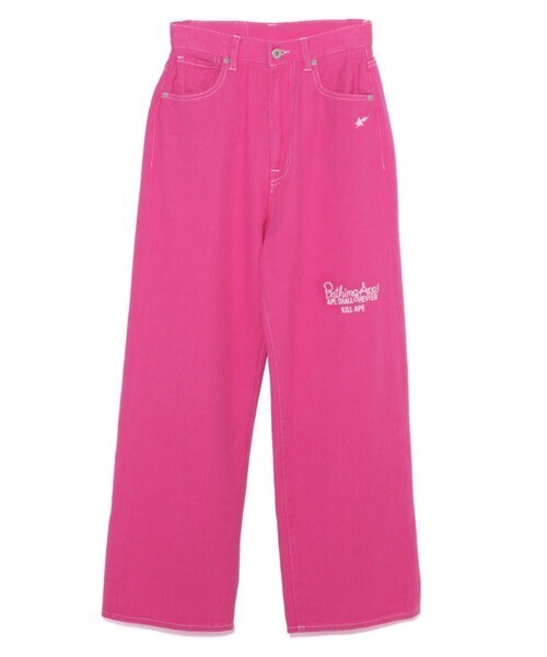 A BATHING APE CHAMPION HIGHWAIST TWILL PANTS L