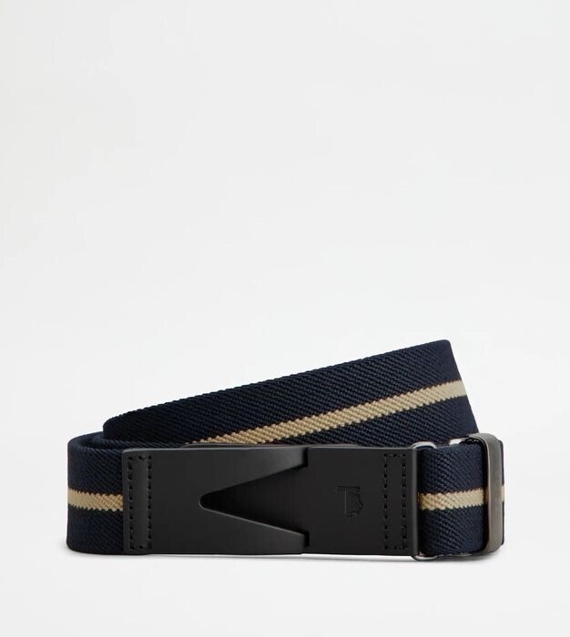 Tod's キャンバス＆レザー ベルト