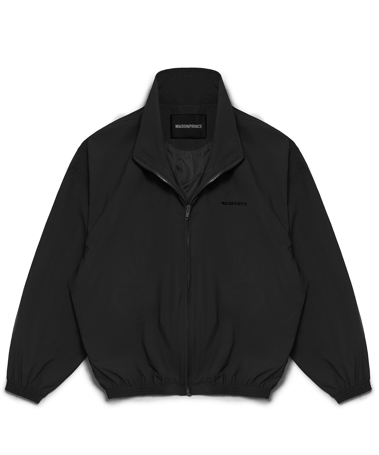 M.P Studios オーバーサイズ バックプリント スタンドカラー ナイロン コーチJKT
