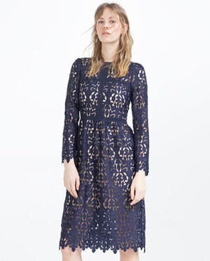 ZARA レースワンピース