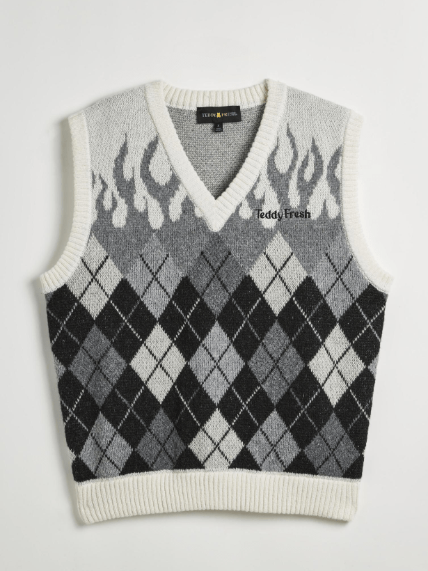 Urban Outfitters テディ・フレッシュ・イン・フレイムス・セーター・ベスト