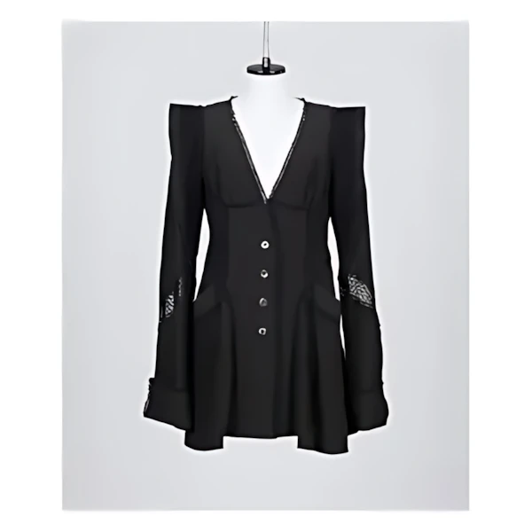 FETICO LACE-PANELED JACKET
