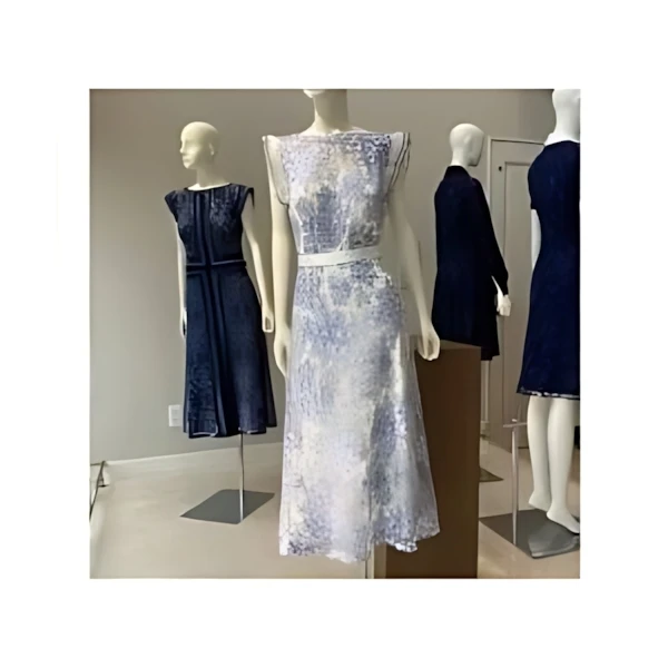 TADASHI SHOJI ブルーフラワーホワイトショートドレス
