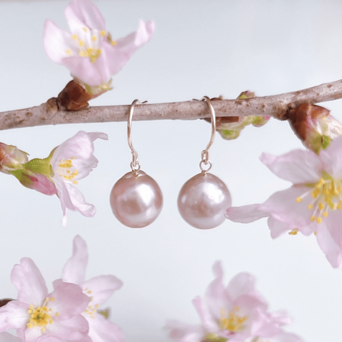 SAKURA jewelry SAKURA jewelry/26/桜色ピンクパールピアスピアス（ピアス（イヤリング変更可能）