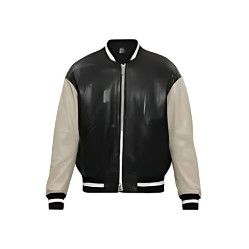 EMPORIO ARMANI ロゴプリント ジップ ボンバー ジャケット