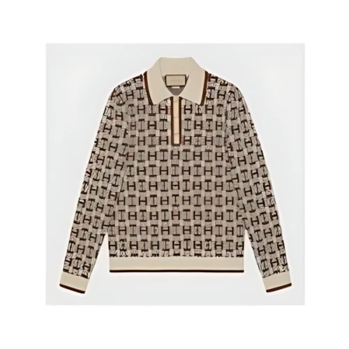 GUCCI ホースビット コットンジャカード ポロシャツ