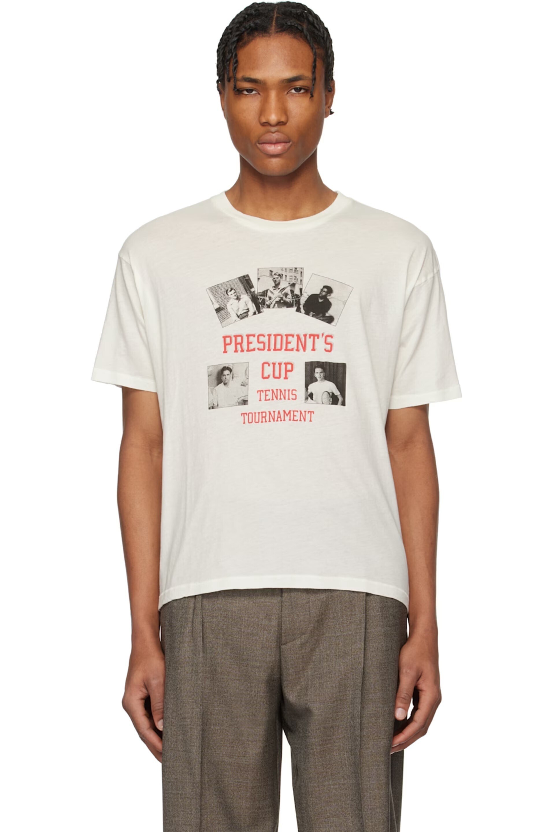 BODE ホワイト 'President's Cup' Tシャツ