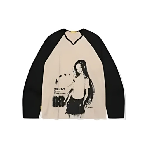 MAINBOOTH Rusty Girl Raglan T-shirt