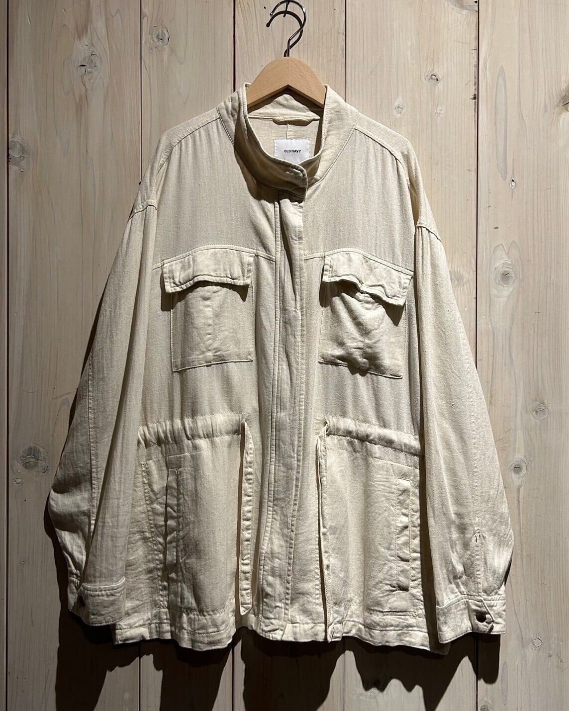 OLD NAVY Linen × Rayon Multiple Gimmick Loose Jacket
