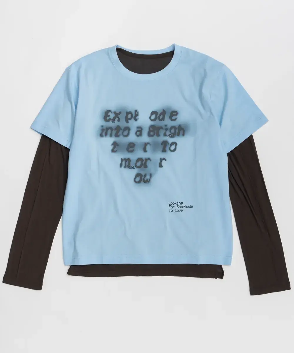 MAISON SPECIAL Open Heart Layered T-Shirt