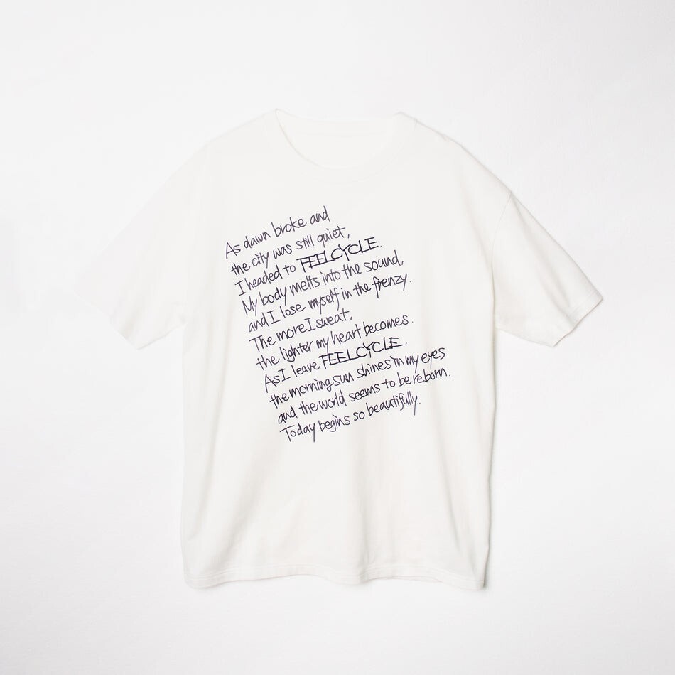 FEELCYCLE ダイアゴナルメッセージTシャツ