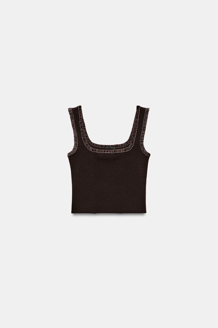 ZARA ストレッチ バーレスク トップス
