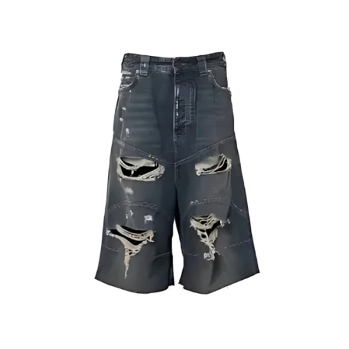 Balenciaga DISTRESSED BAGGY SHORTS