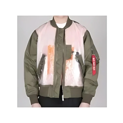 CHRISTIAN DADA Green Detached Bomber Jacket