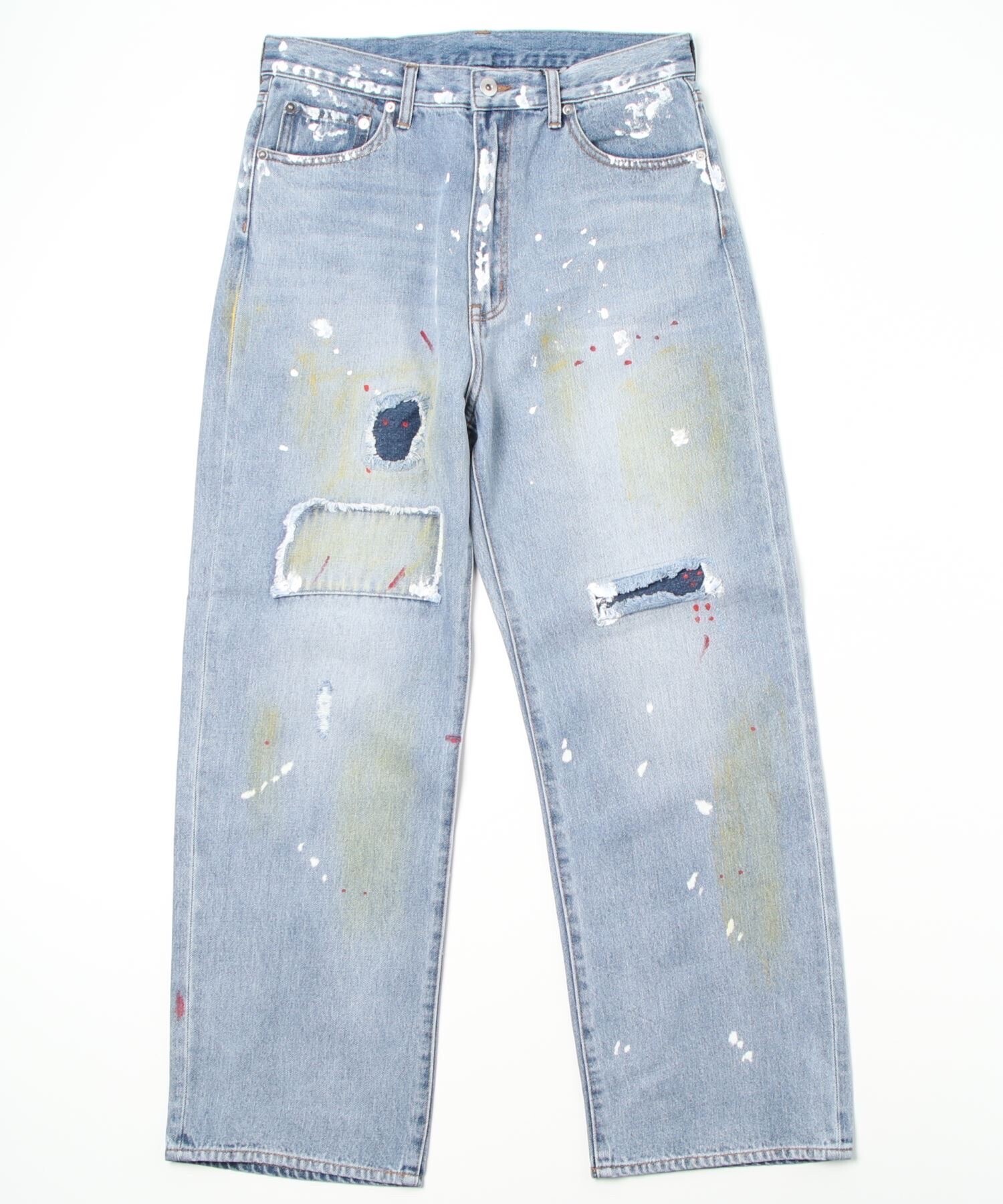 GALLIS ADDICTION GA COLORFULL-PAINT WIDE DENIM