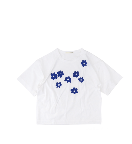 GRANDMA MAMA DAUGHTER ペイントフラワーTシャツ