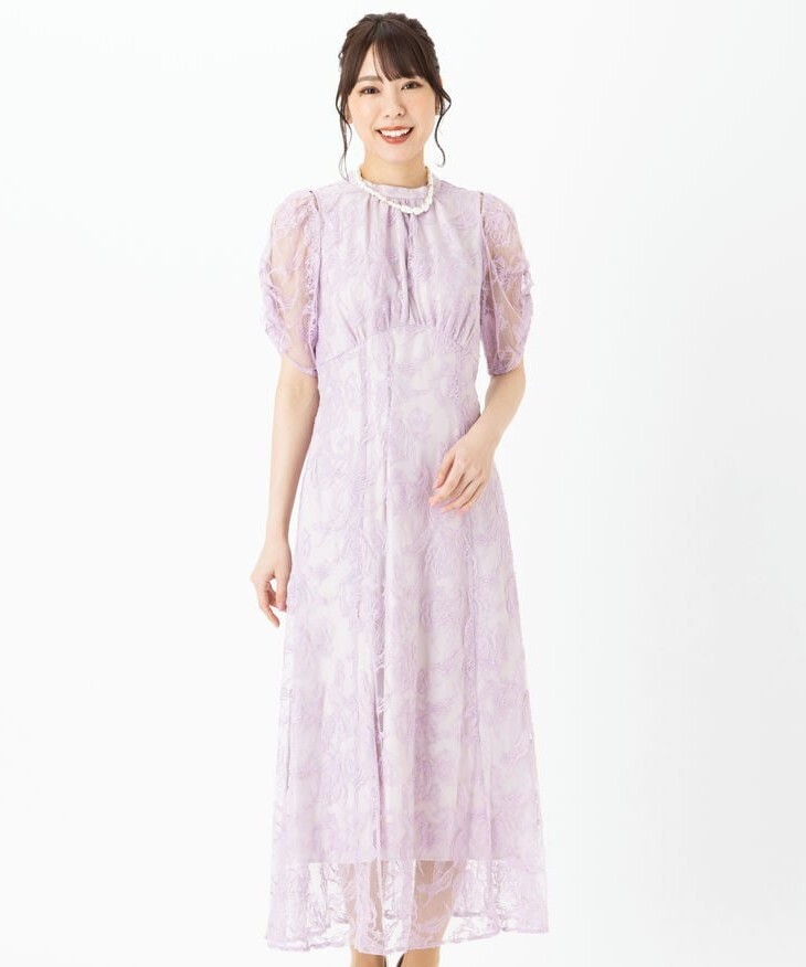 JILL STUART チューリップカラーレースドレス