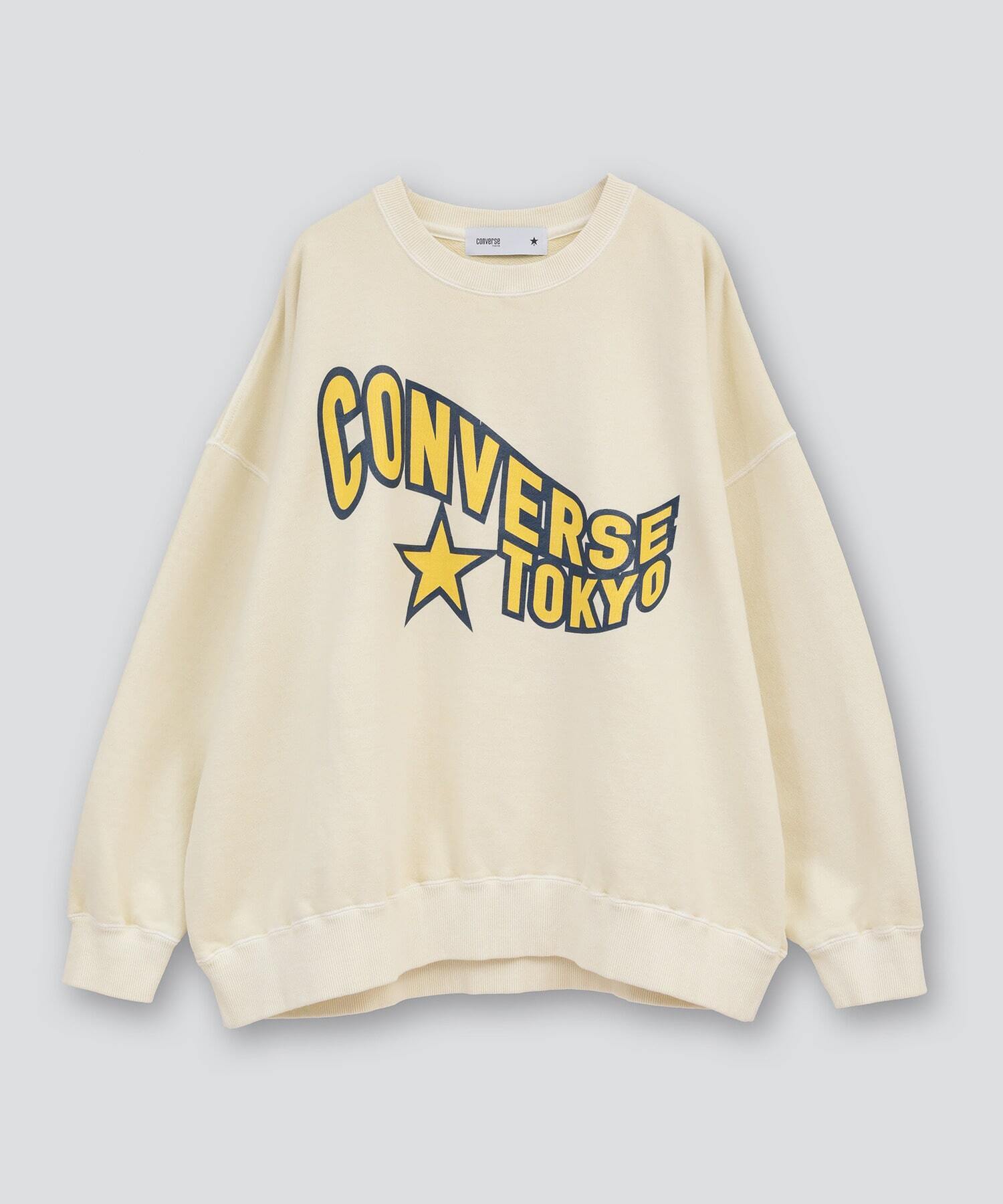 CONVERSE TOKYO VINTAGE LIKE LOGO PRINT SWEAT