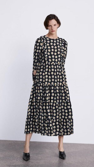 ZARA 花柄ワンピース