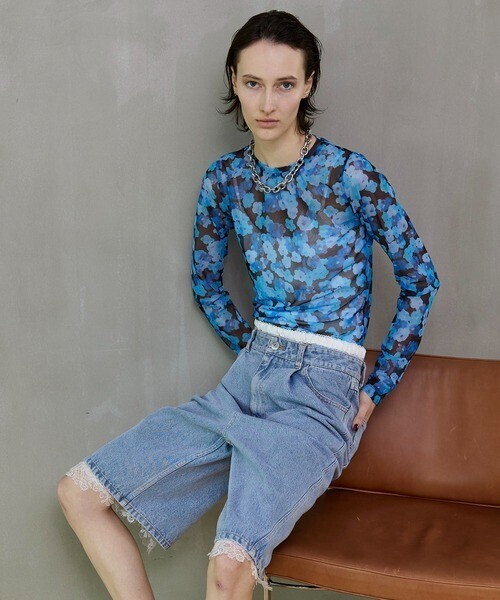 MAISON SPECIAL Flower Print Tops